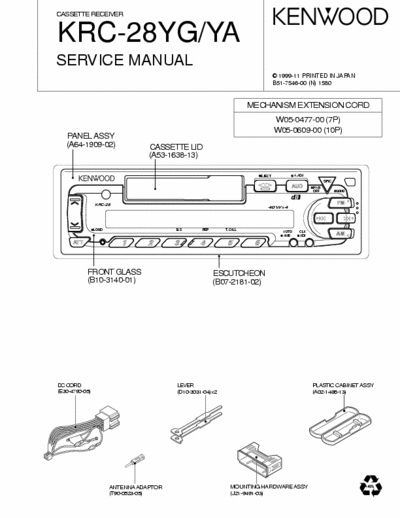 Kenwood KRC28 car radio