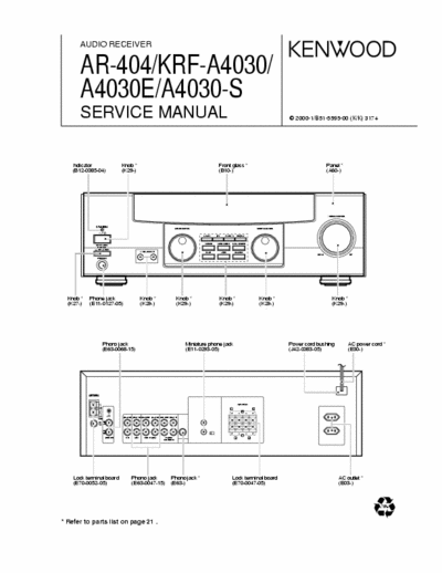 Kenwood KRFA4030 receiver