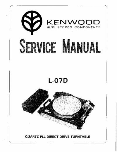 Kenwood L07D phono