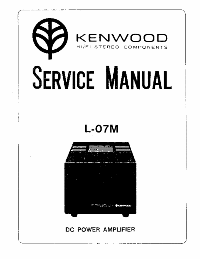 Kenwood L07M power amplifier