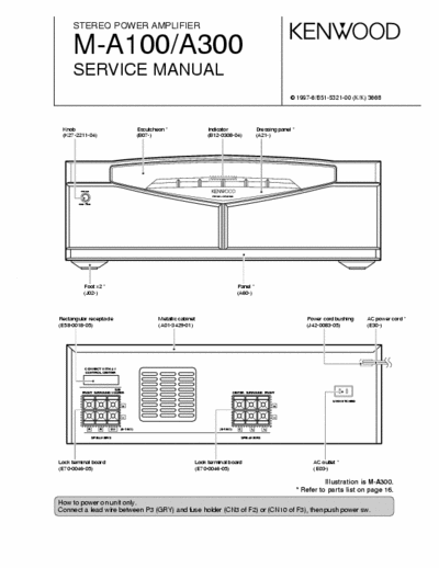 Kenwood MA100 & 300 power amplifier