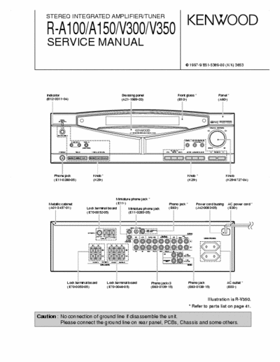 Kenwood RA100, RA150, RA300 receiver