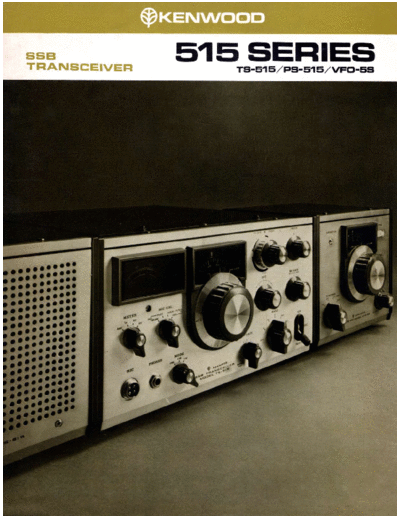 Kenwood TS-515 Kenwood TS-515 HF transceiver Brochure.