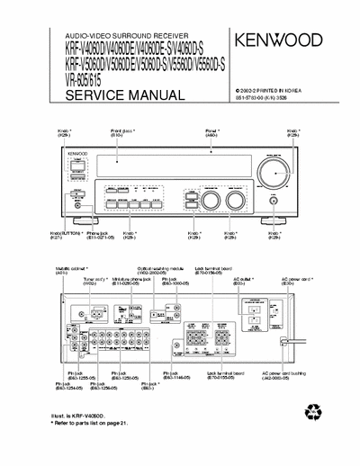 Kenwood VR605 receiver