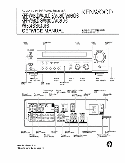 Kenwood VR804 receiver