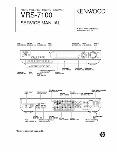 Kenwood VRS7100 receiver