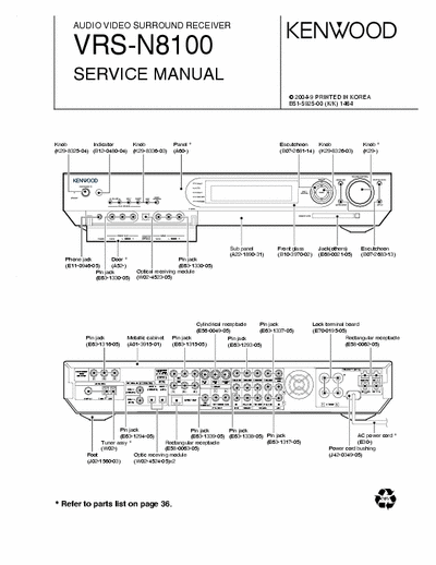 Kenwood VRSN8100 receiver