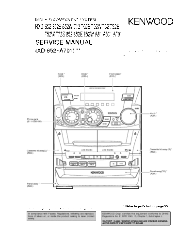 Kenwood RXD-A81 Schematic diagram