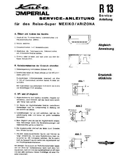 Kuba Mexico Arizona service manual