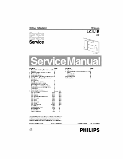 PHILIPS TFT LCD TV 15"-23" Service Manual for low-end category TFT-LCD TV sets. This range from 15" - 23" screen size.