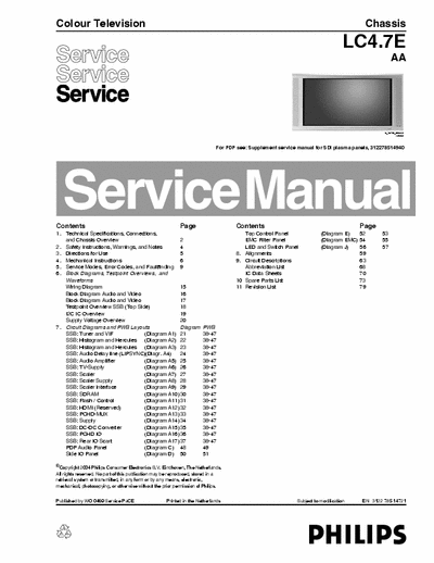  LC4.7 LCD Philips Chassis LC4.7AE
