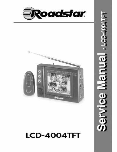 ROADSTAR LCD-5604 TFT SERVICE MANUAL