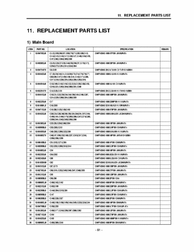 LG LG200 Schematic Diagram + Part List - pag. 9+8