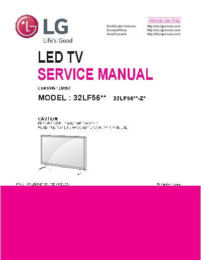 LG 32LF5610, 32LF56** Service Manual