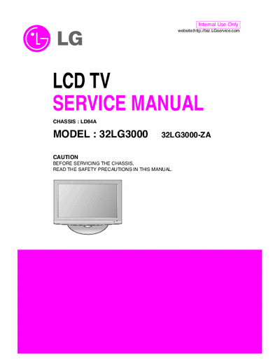 LG 32LG3000 Schemat TV LCD