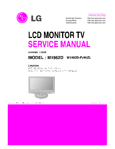 LG M1962D - M2062D Service Manual completo + - igual ao M2062D