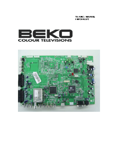 LM Service Manual Beko LM Service Manual Beko www.elektronikciler.net