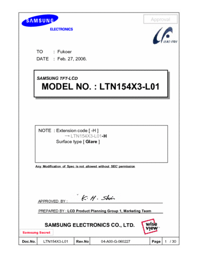 samsung LTN154X3-L01 LTN154X3-L01/schematic