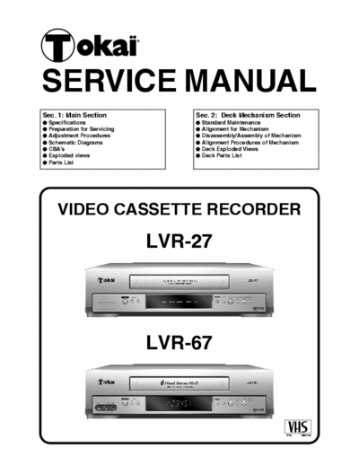 funai LVR-27_LVR-67 funai LVR-27_LVR-67 service manual