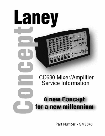 Laney CD630 powered mixer