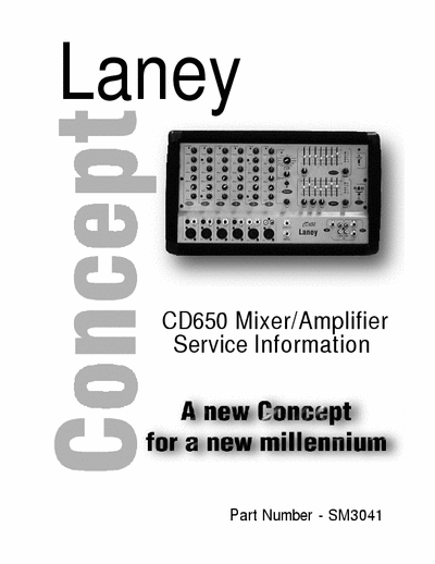 Laney CD650 powered mixer