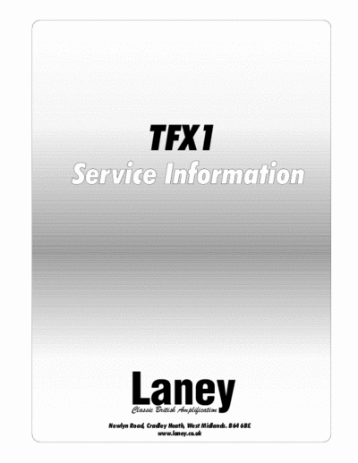 Laney TFX1 amplifier