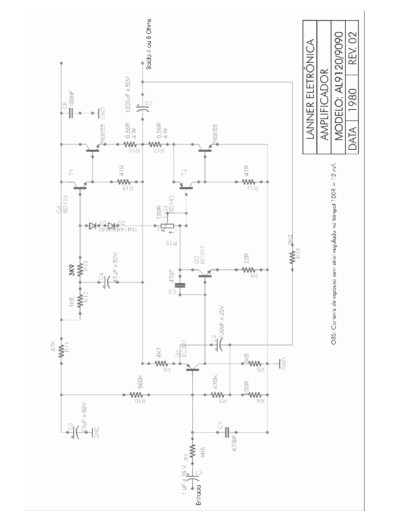 CSR AL-9120 Schematic diagram or Diagrama esquemático.