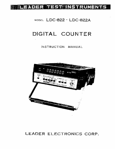 Leader LDC-822 Leader LDC-822 digital counter