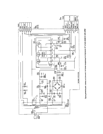 Hitachi VT-400E Hitachi VCR VT-416E, VT-400E, VT-410E, VT-425E Power Supply Schematics Only