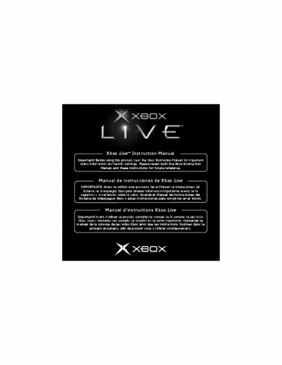 Microsoft XBOX  Microsoft XBOX User Manual and Repair Guide