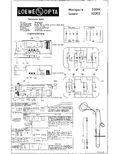 Loewe Opta Rheinperle 52019 Luzern 52202 service manual