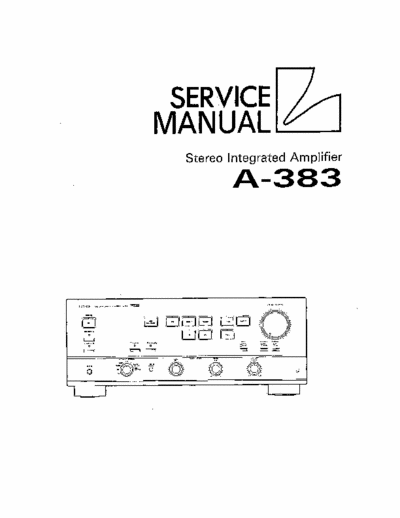Luxman A383 integrated amplifier