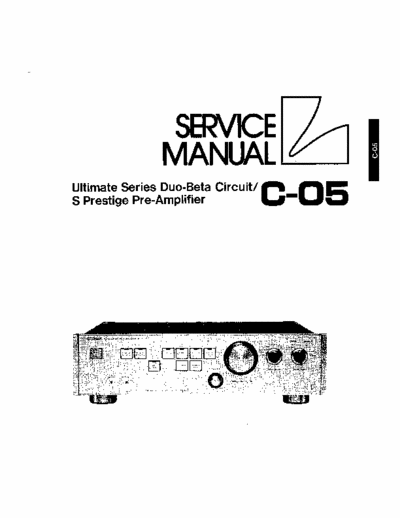 Luxman C05 preamp