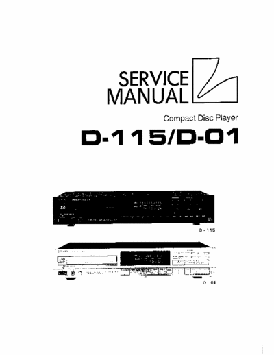 Luxman D01, D115 cd