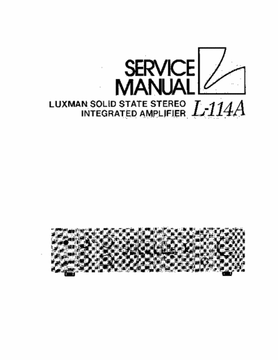 Luxman L114A integrated amplifier
