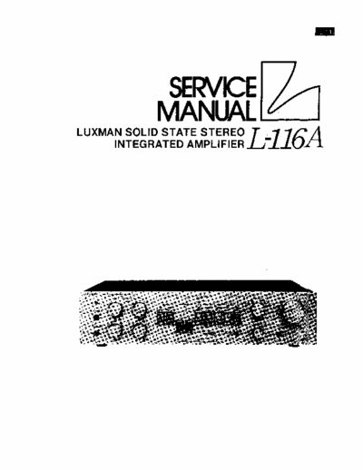 Luxman L116A integrated amplifier