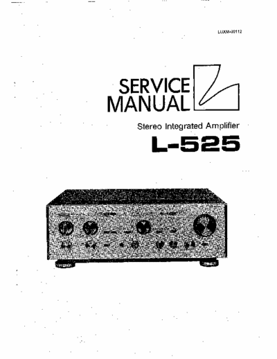 Luxman L525 integrated amplifier
