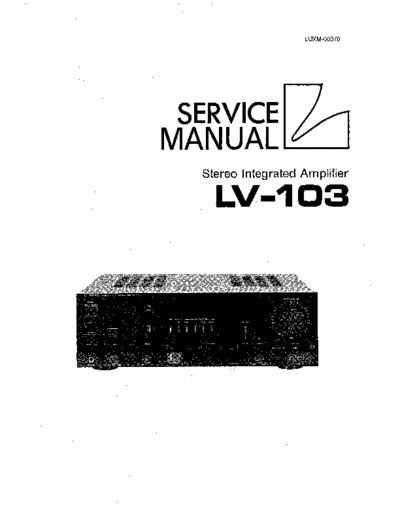Luxman LV103 integrated amplifier