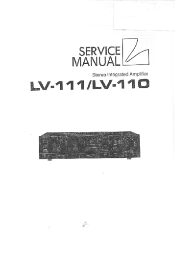 Luxman LV110, LV111 integrated amplifier