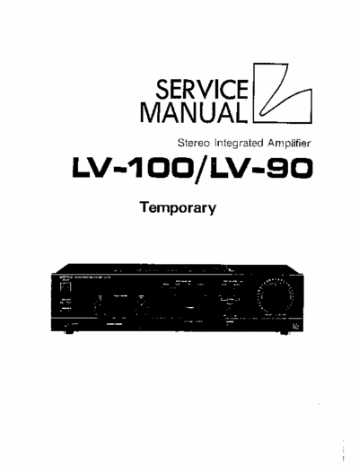 Luxman LV90 integrated amplifier