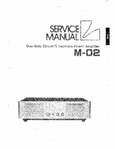 Luxman M02 power amplifier