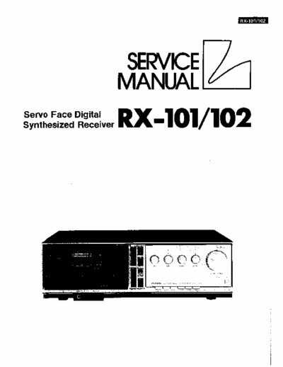 Luxman RX101, RX102 receiver