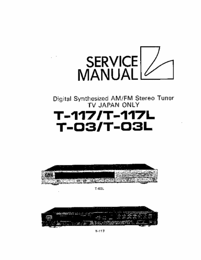 Luxman T03, T117 tuner