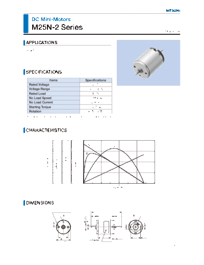 MITSUMI M25N-2 R-14 2241 Motor