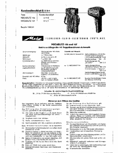 Metz Mecablitz 106 This has German text but the parts list is in three languages and the schematic is very clear.