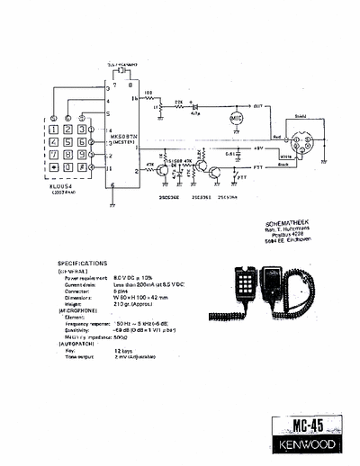 kenwood MC-45 MC-45 scheme