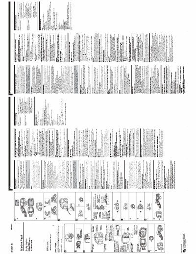 Sony Marine Pack 2 page operating instructions for Sony D-cam Marine Pack (MPK-WA)