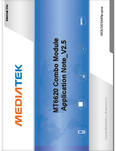 Mediatek MT6620 This is MT6620 Combo Module Application Note_V2.5