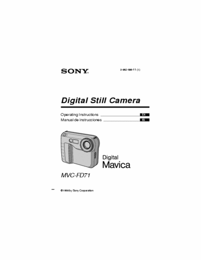 Sony MVC-FD71 80 page owner