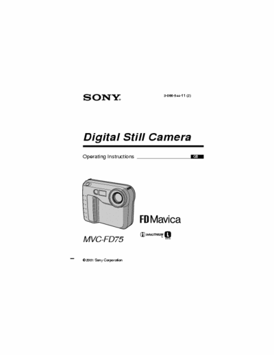 Sony MVC-FD75 44 page owner